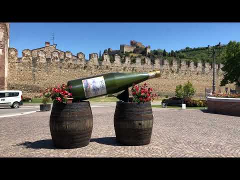One of the most beautiful city in Italy . Soave . Walking tour .