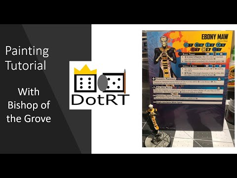 Painting Tutorial:  Ebony Maw Marvel Crisis Protocol