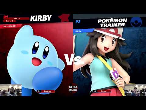 NO CAPS!! #17 - Gideon (Kirby) vs Huey (Pokemon Trainer) Smash Ultimate Top 16