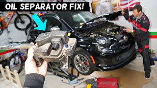 FIAT 500 OIL SEPARATOR REPLACEMENT REMOVAL, FIAT 500 ABARTH TURBO OIL SEPARATOR