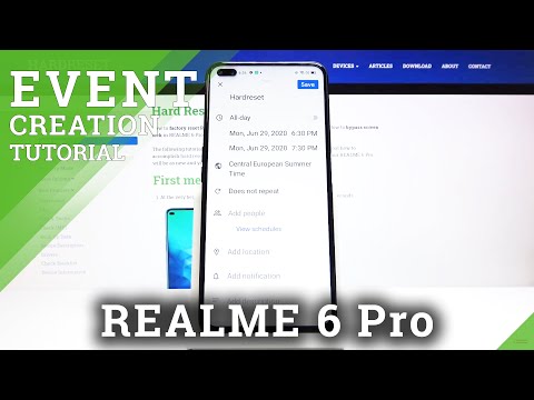 How to Add Event to Calendar on Realme 6 Pro – Create Events