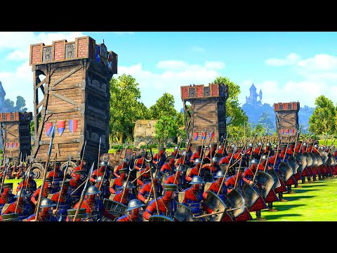 Bretonnian War Castle - GREENSKINS vs BRETONNIA - TotalWar Warhammer 3