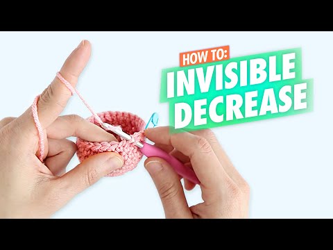 How To Crochet: Invisible Decrease For Beginners (Inv Dec) - Amigurumi Tutorial