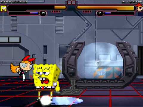 TheMattalocalypse Random Mugen Battle - 126 - SpongeBob VS. Blossom