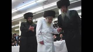 הרבי הקדוש מטאהש בשנותיו האחרונים בפורים
