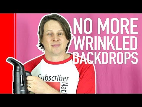 How to remove wrinkles from backdrops