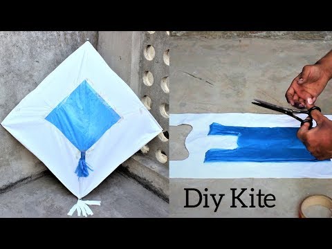 How to Make Kite plastic bag at home step by step Video