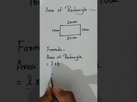 Area of rectangle | How to find area of a rectangle #shorts