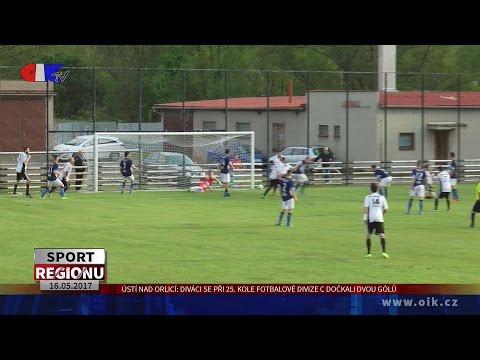 Ústí nad Orlicí: Diváci se při 25. kole fotbalové Divize C dočkali dvou gólů