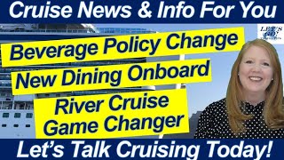 CRUISE NEWS! Beverage Policy Change | Sapphire Princess Dry Dock & River Cruise Game-Changer