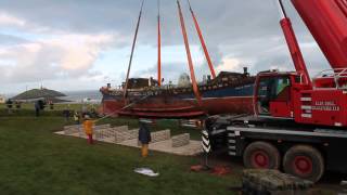 preview picture of video 'Mary Stanford RNLI Lifeboat Delivered to her final resting place in Ballycotton'