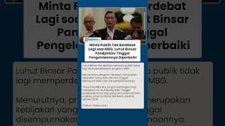 Minta Publik Tak Berdebat Lagi soal MBG, Luhut Binsar Pandjaitan: Tinggal Pengelolaannya Diperbaiki