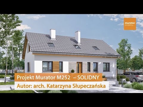 Idealny dom dla rodziny 2+2 Projekt M252 - Solidny | Murator PROJEKTY