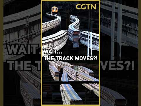 How does this monorail switch tracks? Watch the track