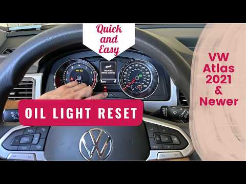 How to: Reset Oil Change Light for VW Atlas 2021 and newer