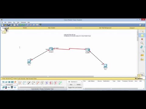 Configuring Two Routers CLI in Cisco Packet Tracer