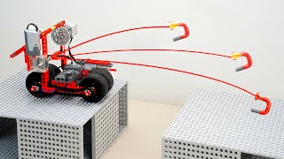 Smart Lego Car Cross 1 Meter Gap with Grappling Hook | Smart Lego