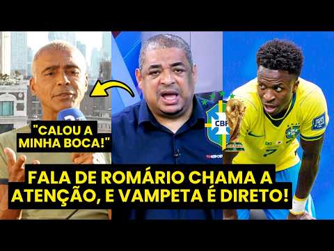 “QUERIAM O QUÊ??? Velho, isso que o ROMÁRIO FALOU…” VAMPETA É DIRETO sobre FALA sobre VINICIUS JR!