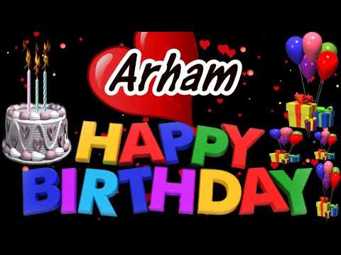 Happy birthday Arham song with name from birthday bash with faria