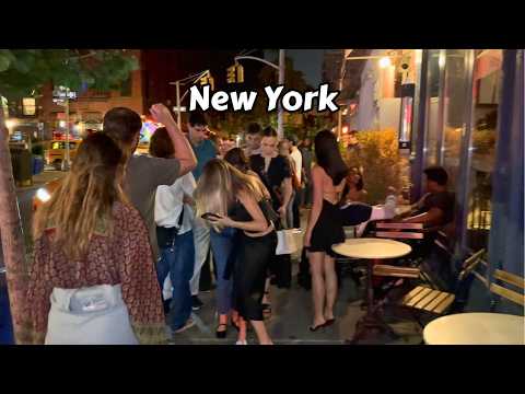 Walking Manhattan Nightlife Areas In New York