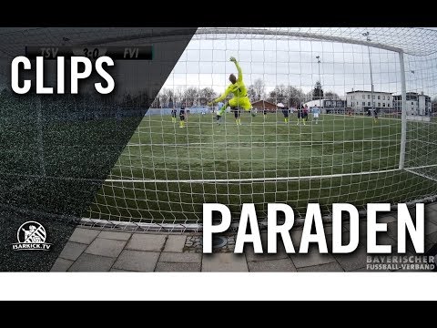 An die Latte gelenkt vom Löwen-Keeper! | Parade von Ludwig Zech (TSV 1860 München U19)