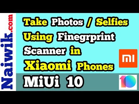 How to take photo / Selfie using Fingerprint sensor in Xiaomi Redmi Phones | Miui 10