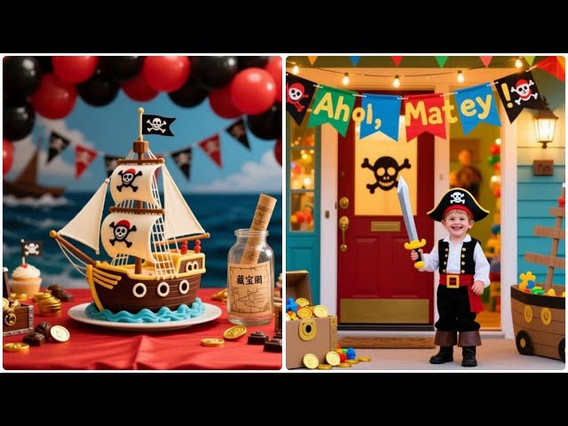 Vídeo relacionado con Abeillo Mantel de fiesta pirata, 130 x 220 cm, mantel rectangular de plástico, decoración de fiesta pirata, temática de aventura del tesoro, suministros de cumpleaños