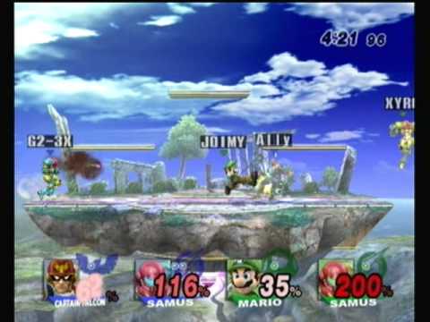 WHOBO 3 LT: Trela (Samus) & Ally (Captain Falcon) vs. Xyro (Samus) & Gnes (Mario) - SSBB - SSBB