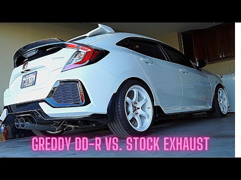 GREDDY DD-R vs. STOCK EXHAUST- 10TH GEN CIVIC- FK7 (2019 CIVIC HATCHBACK) 2016- 2021 10TH GENS
