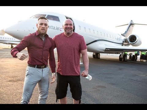 VIDEO: Conor McGregor Lands In LA