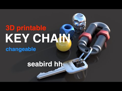 Free STL file Key Chain - modifiable 🔑・3D printer design to download・Cults