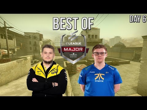 CS:GO - BEST OF ELEAGUE Major 2018 Day 6 (Zeus INSANE 4K, TACO 1v2, Lekr0 ACE)
