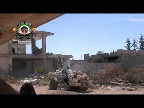 استهداف رتل لقوات النظام متجه الى مدينة مورك بمدفع جهنم من قبل كتيبة الفتح