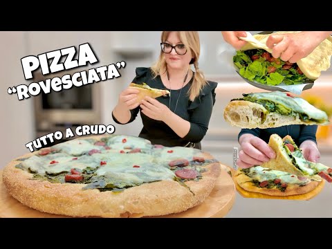 PIZZA “ROVESCIATA” con BROCCOLETTI e SALSICCIA croccante e bollosa 