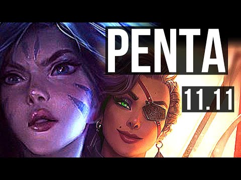KAI'SA & Pyke vs SAMIRA & Janna (ADC) | Penta, Godlike, 13/4/8, 300+ games | KR Grandmaster | v11.11