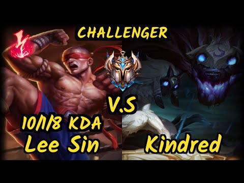 Dat (Kitzuo) (LEE SIN) vs KINDRED - 10/1/8 KDA JUNGLE CHALLENGER GAMEPLAY - NA