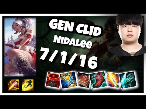 Clid Nidalee Jungle S11 11.6 Challenger Replay (7/1/16) - KOREAN