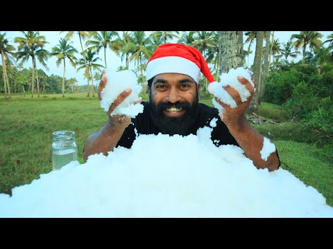 M4 TECH | SNOW MAKING AT HOME EASY METHOD FOR CHRISTMAS | മഞ്ഞുണ്ടാക്കാൻ  ഒരു എളുപ്പവഴി
