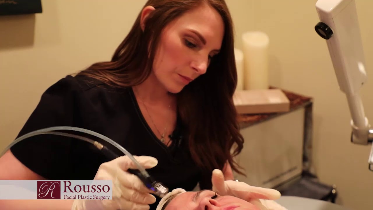 Patient Receiving Diamond Glow Dermalinfusion