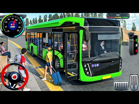 Real Uphill Bus Drive Simulator 3D - Offroad Coach Bus Driving 2025 - Android GamePlay
