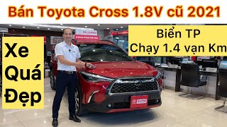 Bán xe cũ Toyota Corolla Cross 1.8V 2021 màu đỏ ODO chỉ 1.4 vạn km đại lý chính hãng Toyota Tsure