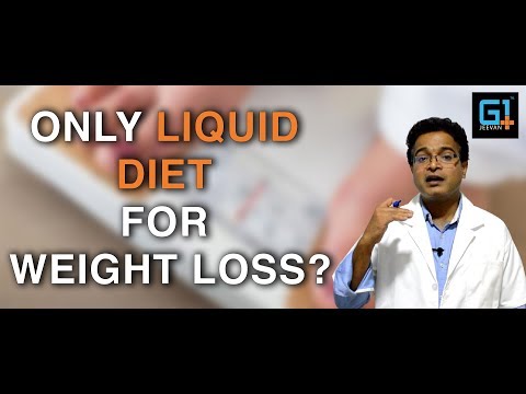 Liquid diet helps lose weight faster?