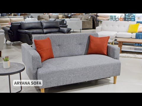 Gambar Informa Aryana Sofa Fabric 2 Seater - Abu-abu