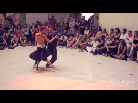  Ines Gomes  and  Rui Barroso  are  dancing  at  A los amigos tango festival  in  2015