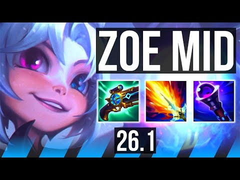 ZOE vs LEBLANC (MID) | 46K damage | KR Challenger | 26.1