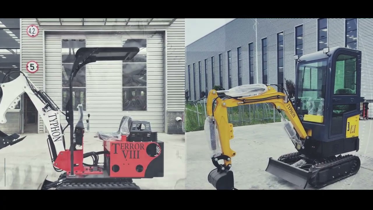 TYPHON offers compact and user-friendly machines such as trencher diggers and mini excavators .