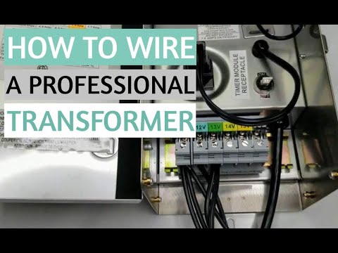 LANDSCAPE LIGHTING TRANSFORMER | How to wire up a professional landscape transformer