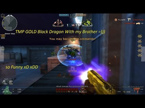 Crossfire NA 2.0: Steyr TMP - Change Dual - Gold Black Dragon with IDK]Monk in HMX gameplay