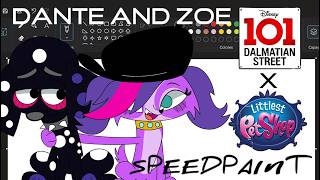 (Speed Paint) 101DSxLPS - Dante and Zoe