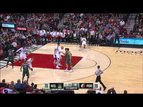 Kendall Marshall Highlights Bucks vs. Blazers 12.17.2014 - 5 Points, 1 Assist